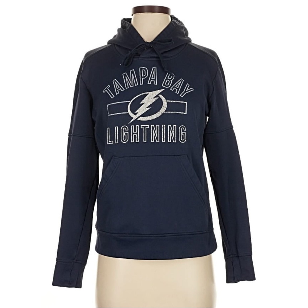 NHL tampa bay lightning hockey adidas Navy Blue Hoodie